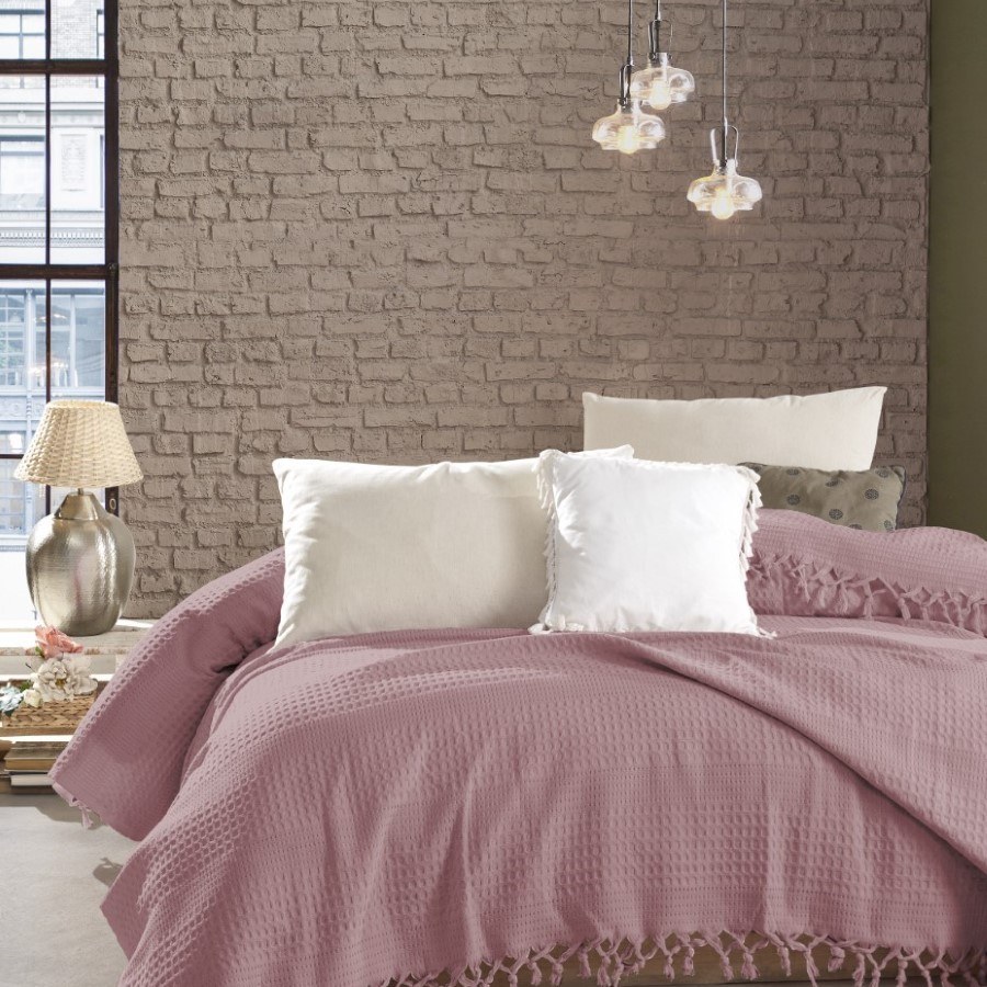 Κουβέρτα Πικέ Υπέρδιπλη Dimcol Dobby Rotten Apple 220x2