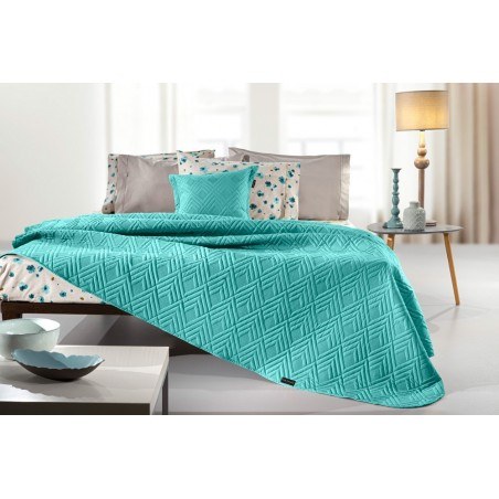 Σετ Κουβερλί Υπέρδιπλο 2 Τεμαχίων Guy Laroche Curves Petrol 220x240