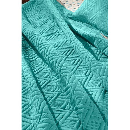 Σετ Κουβερλί Υπέρδιπλο 2 Τεμαχίων Guy Laroche Curves Petrol 220x240