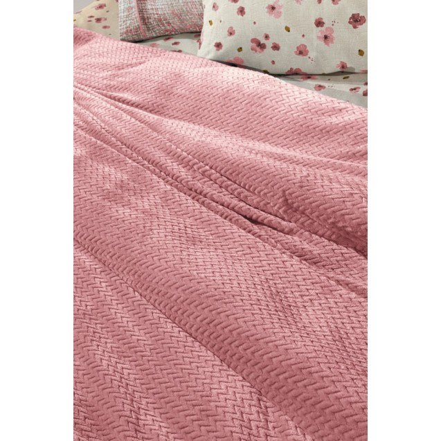 Κουβέρτα Fleece Μονή Guy Laroche Rombus Coral...