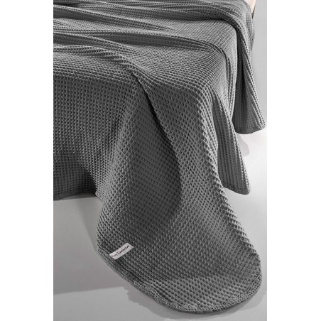 Κουβέρτα Πικέ Υπέρδιπλη Guy Laroche Eternity Anthracite 230x240