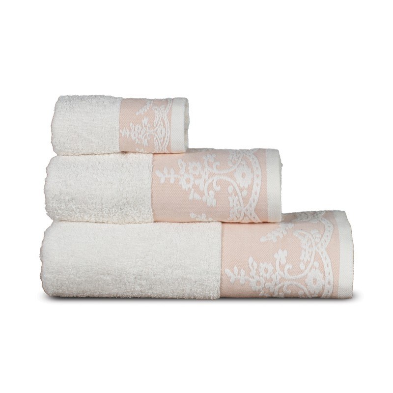 Sb Home - ΣΗΜΑΝΤΙΚΟ: Σε περίπτωση διαφοράς τιμής από το κατάστημα ισχύει παντα και μόνο η τιμή του καταστήματος Πετσέτα Προσώπου Sb home Karin Salmon 50x90