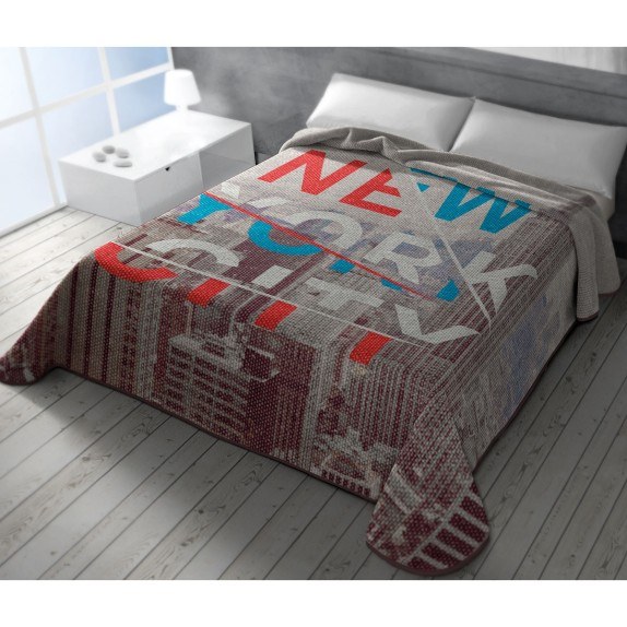 Κουβέρτα Βελουτέ Μονή Belpla 304 New York 160x220