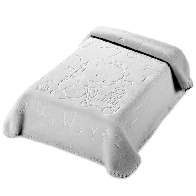 Κουβέρτα Βελουτέ Αγκαλιάς Belpla Ster 521 Grey...