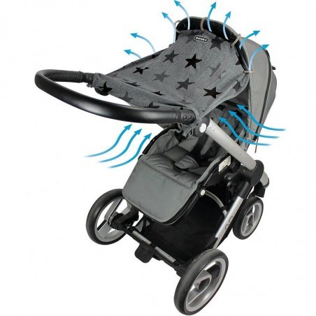 Σκίαστρο Καροτσιού Dooky Grey Stars DK-126616