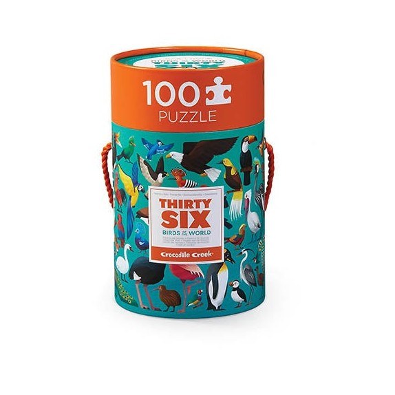 Παζλ 100 κομματιών Crocodile Creek Πουλιά BER-3840552