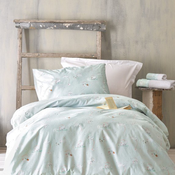 Σετ Παιδικά Σεντόνια Μονά 3 Τεμαχίων Rythmos Jerom Aqua...