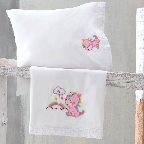 Σετ Σεντόνια Κούνιας 3 Τεμαχίων Rythmos Monokero 100x160