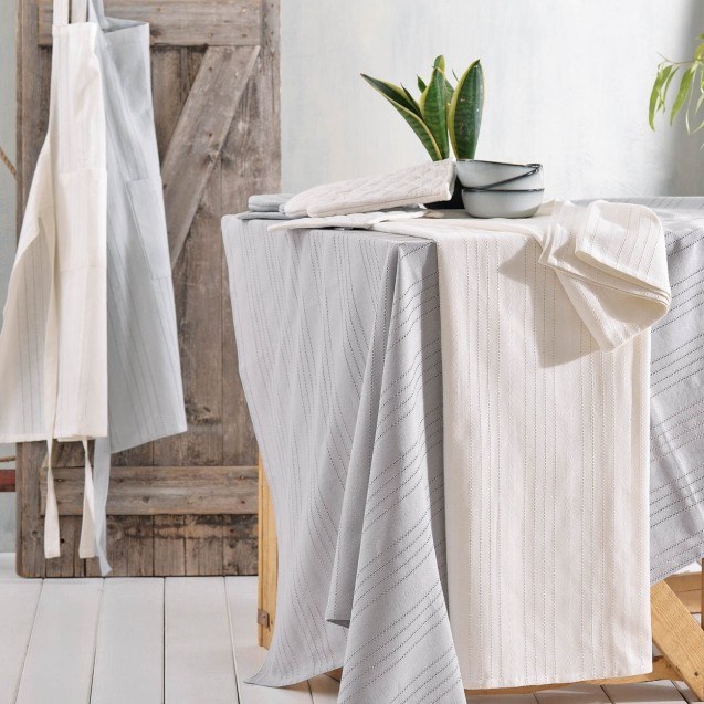 Τραπεζομάντηλο Rythmos Savoca Γκρι 140x180