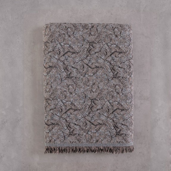 Ριχτάρι Τριθέσιου Rythmos Xaviera Γκρι-Καφέ 180x280