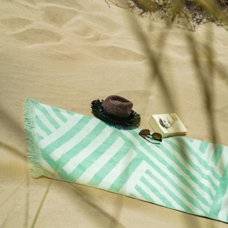 Πετσέτα Θαλάσσης Βελουτέ Gofis Home Summer Breeze Sea Glass 394/38 80x160