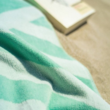 Πετσέτα Θαλάσσης Βελουτέ Gofis Home Summer Breeze Sea Glass 394/38 80x160