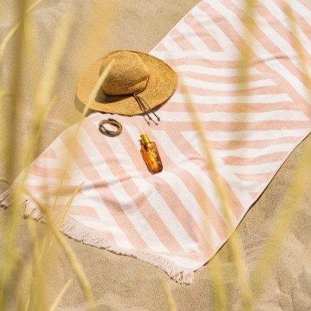 Πετσέτα Θαλάσσης Βελουτέ Gofis Home Summer Breeze Sand 394/21 80x160