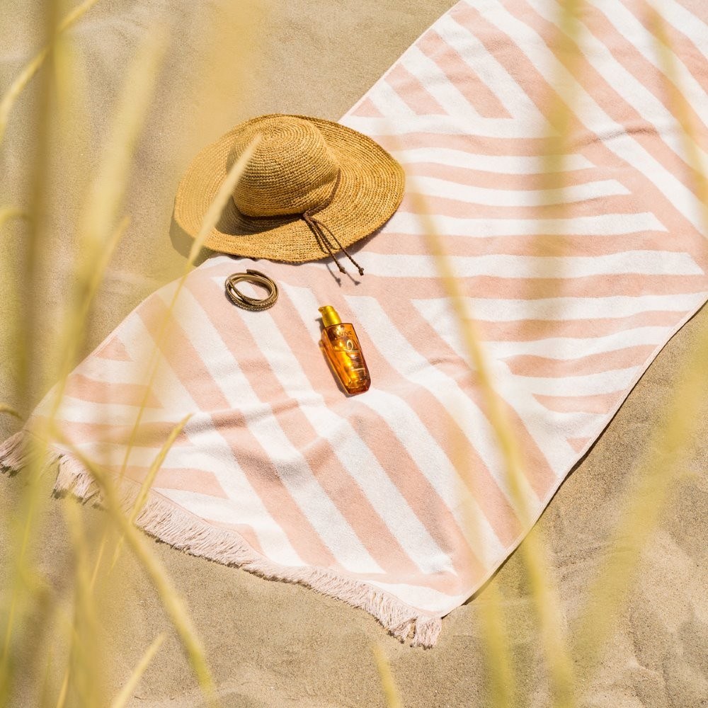 Πετσέτα Θαλάσσης Βελουτέ Gofis Home Summer Breeze Sand 394/21 80x160