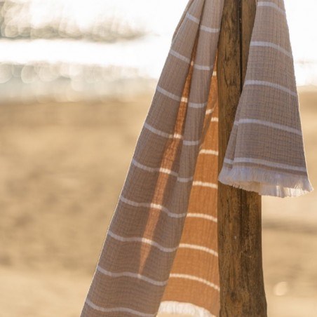 Πετσέτα Θαλάσσης Gofis Home Beach Suit Sand 570/21 80x160