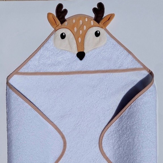 Βρεφική Κάπα Morven 22022 Ελαφάκι Μπεζ 75x75