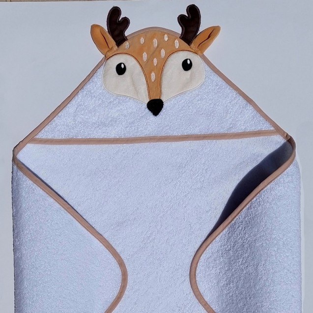 Βρεφική Κάπα Morven 22022 Ελαφάκι Μπεζ 75x75