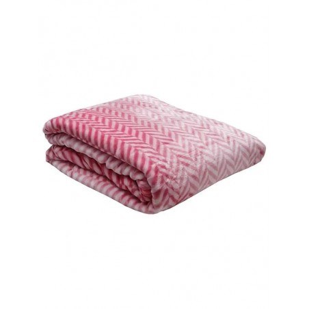 Κουβέρτα Υπέρδιπλη Βελουτέ Ζακάρ Anesis Fuchsia 220x240