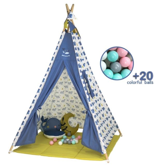 Παιδική Σκηνή με Μπάλες Bebe Stars Whale 302-181