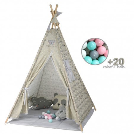 Παιδική Σκηνή με Μπάλες Bebe Stars Panda 302-187