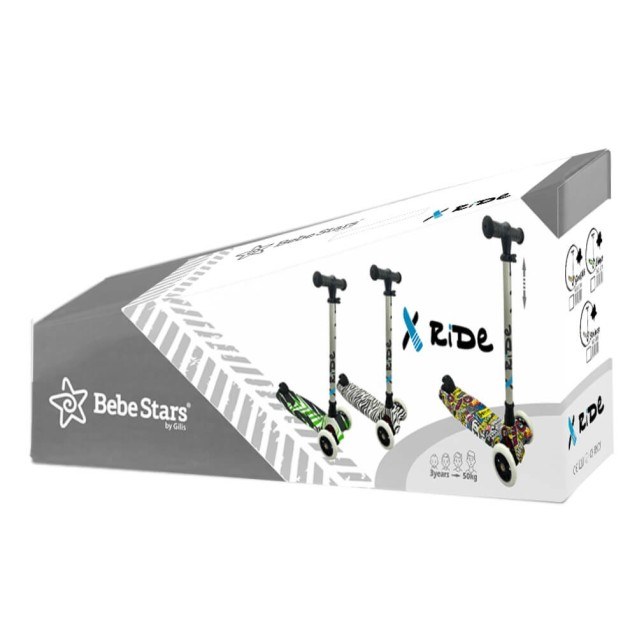 Πατίνι Bebe Stars X-Ride Stripes 661-188