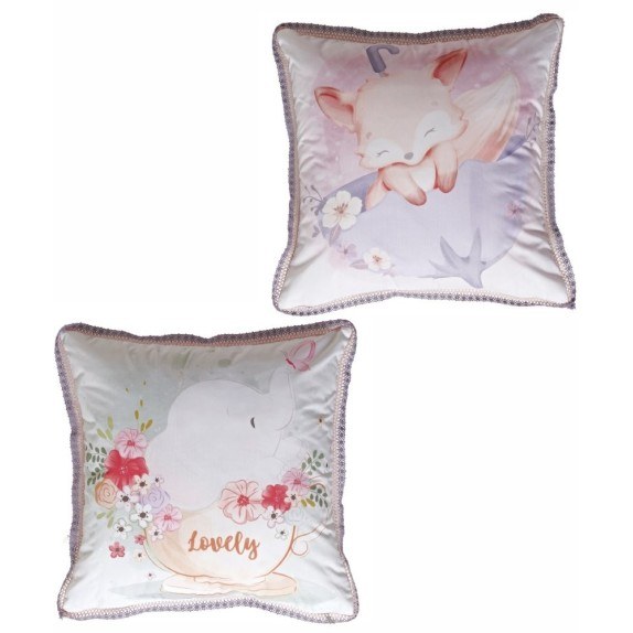 Παιδική Μαξιλαροθήκη Διακόσμησης Διπλής Όψης Kentia Fanty...