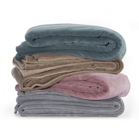 Κουβέρτα Fleece Μονή Nef-Nef Cosy Light Grey 160x220