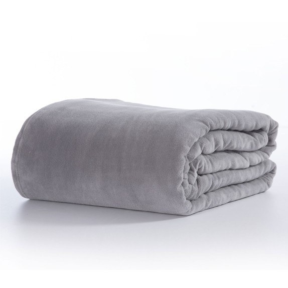Κουβέρτα Fleece Μονή Nef-Nef Cosy Light Grey 160x220