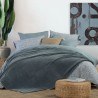 Κουβέρτα Fleece Υπέρδιπλη Nef-Nef Cosy Dusty Blue 220x240