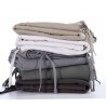 Παπλωματοθήκη Μονή Nef-Nef Cotton-Linen Anthracite 160x220