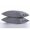 Σετ Μαξιλαροθήκες 2 Τεμαχίων Nef-Nef Cotton-Linen Grey 52x72
