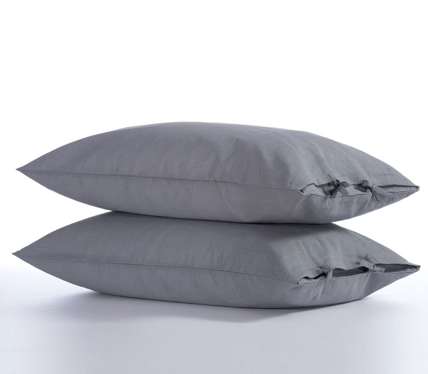 Σετ Μαξιλαροθήκες 2 Τεμαχίων Nef-Nef Cotton-Linen Grey 52x72