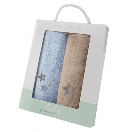 Σετ Βρεφικές Πετσέτες 2 Τεμαχίων Guy Laroche Baby Towels Boy Set 1 35x50