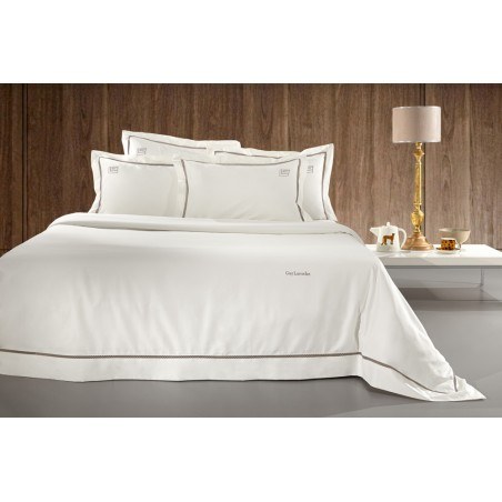 Σετ Παπλωματοθήκη King Size 3 Τεμαχίων Guy Laroche Blend Taupe-Ivory 260x260