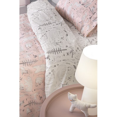 Σετ Παιδική Παπλωματοθήκη Μονή 2 Τεμαχίων Guy Laroche Forest Pudra 165x225