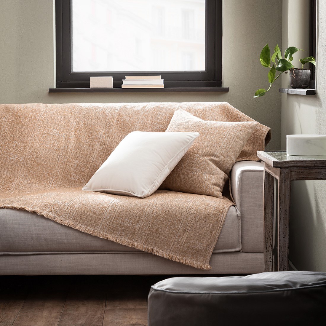 Gofis Home Ριχτάρι Τριθέσιου Gofis Home Lovisa Gold Beige 150/04 180x310