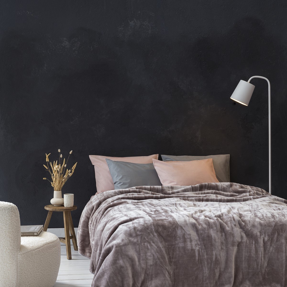 Κουβέρτα Βελουτέ Υπέρδιπλη Nima Coperta Cigar Beige 220