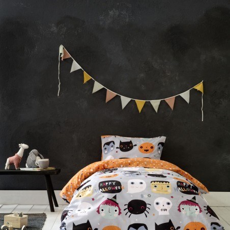 Σετ Παιδικά Σεντόνια Μονά 3 Τεμαχίων Nima Happy Halloween 170x255