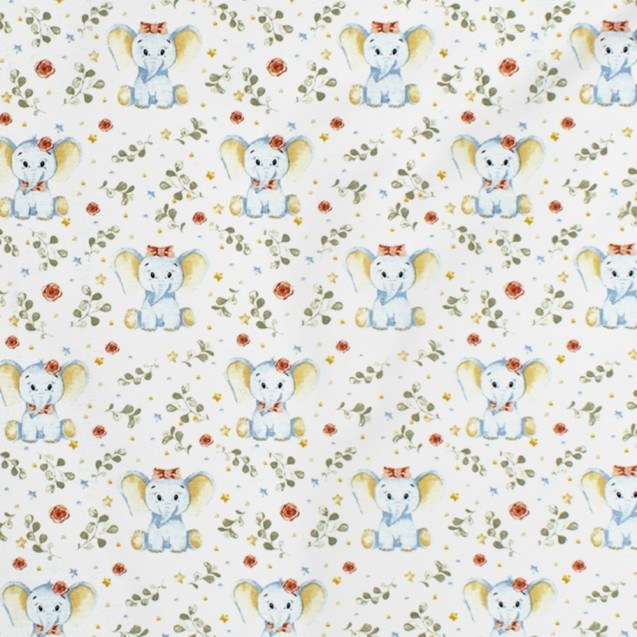 Πάνα Χασέ Dimcol Elephant 175 White-Blue 80x80