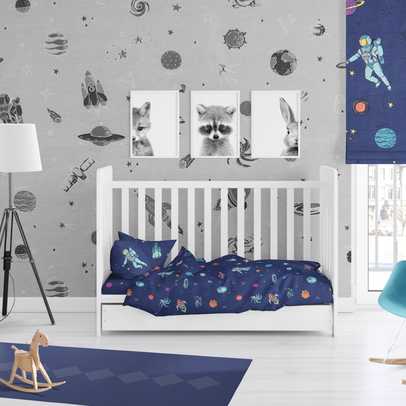 Πάπλωμα Κούνιας 120x160 Dimcol Space 189 Blue 120x160