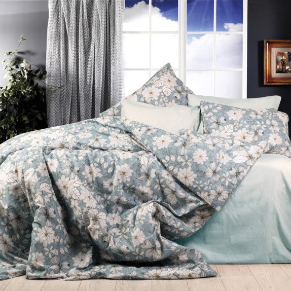 Πάπλωμα Μονό Dimcol Ήρα 425 White-Denim 160x240