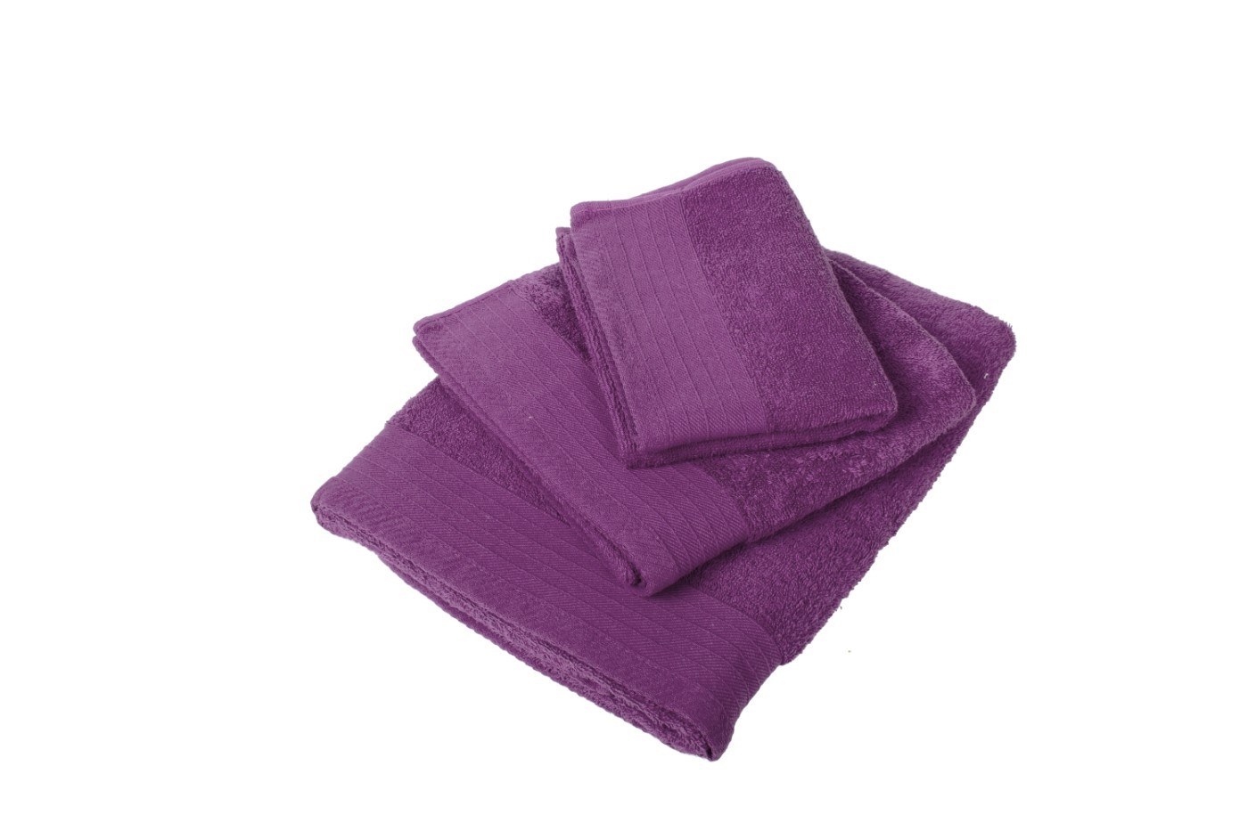 Πετσέτα Μπάνιου Dimcol Πενιέ 500 Σκούρο Μωβ 80x150