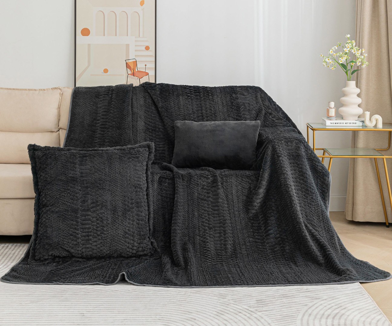 Ριχτάρι Πολυθρόνας Silk Fashion NX201 Anthracite 180x180