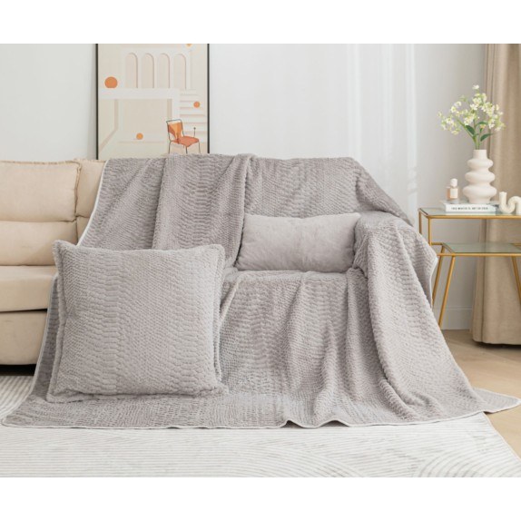 Ριχτάρι Διθέσιου Silk Fashion NX201 Light Grey 180x250
