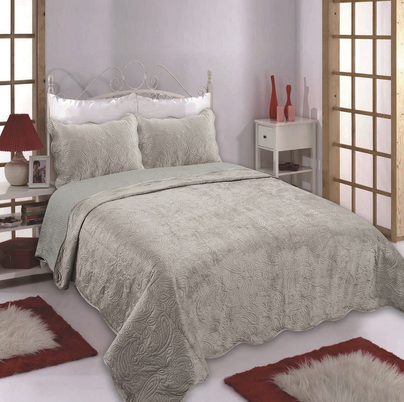 Σετ Κουβερλί Υπέρδιπλο 3 Τεμαχίων Silk Fashion Supersof