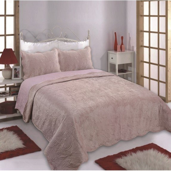 Σετ Κουβερλί Υπέρδιπλο 3 Τεμαχίων Silk Fashion Supersoft...