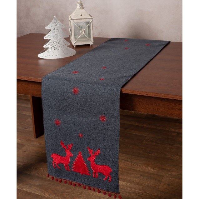 Χριστουγεννιάτικο Runner Silk Fashion NW345...