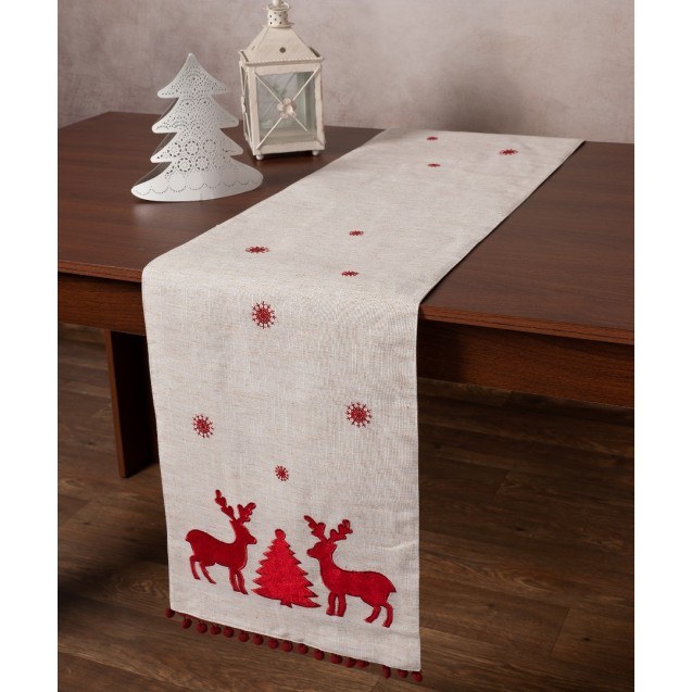 Χριστουγεννιάτικο Runner Silk Fashion NW345...