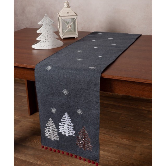 Χριστουγεννιάτικο Runner Silk Fashion NW349...