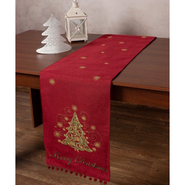 Χριστουγεννιάτικο Runner Silk Fashion NW347...